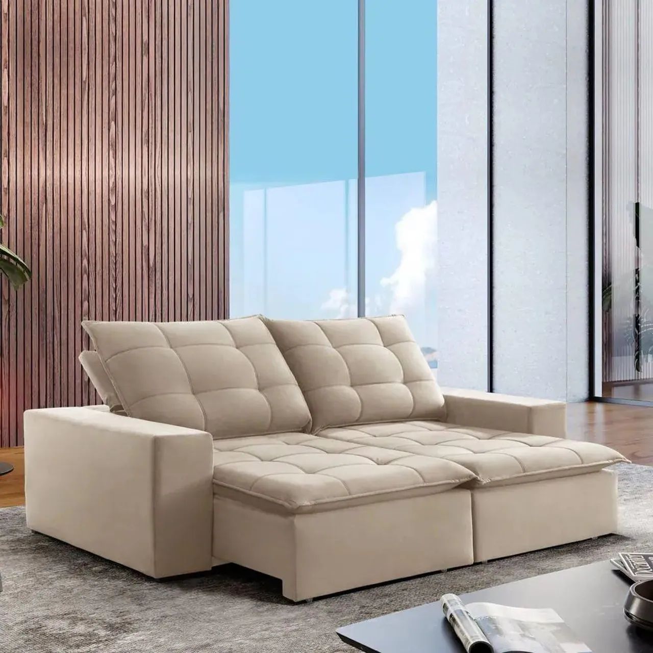 Sofá Cama Reclinável 2,20 Oficina Designer  - Foto 4