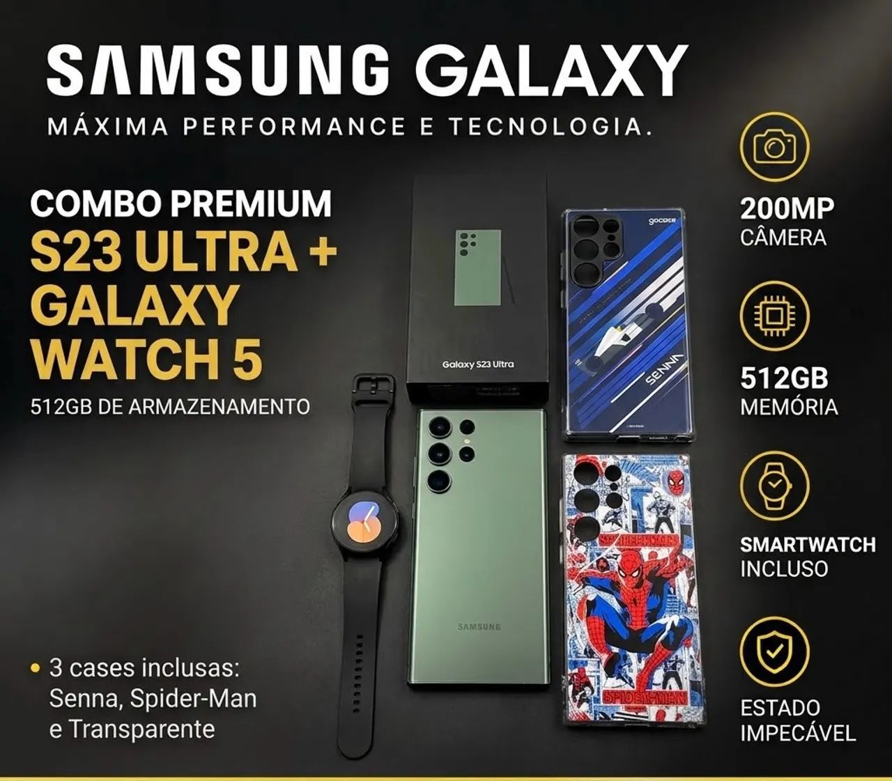 S23 Ultra 512GB + Galaxy Watch 5