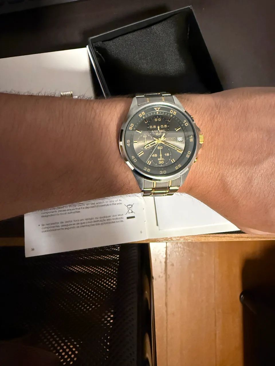 Relógio Seiko Cronógrafo Nunca Usado  - Foto 3