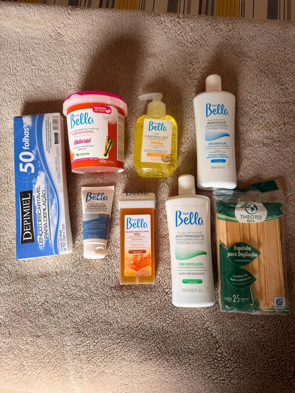 Kit para depilação novo 