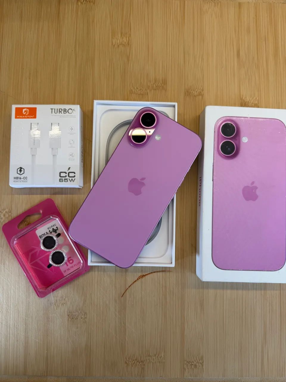 iPhone 16 rosa 128 gb 5 meses de uso !