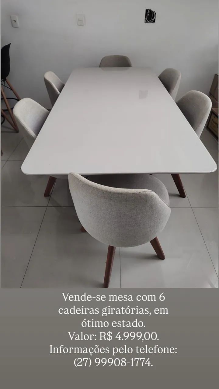 Mesa e cadeiras 