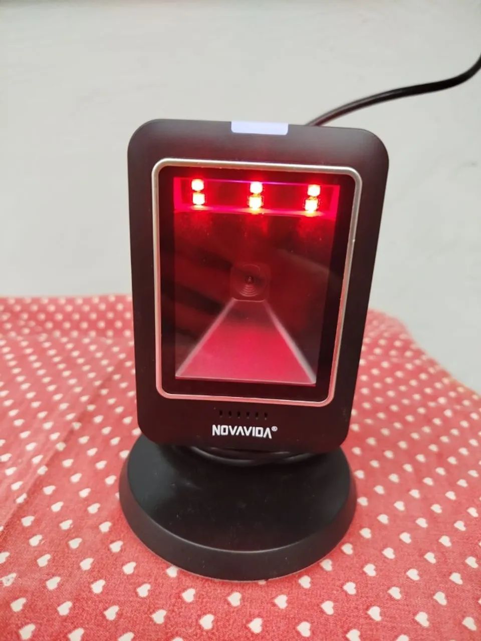 Leitor De Código De Barras Fixo Pdv Usb 1d 2d Qr Code Cor Preto NOVO - Foto 5