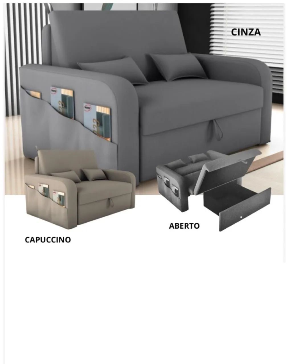 Sofá cama A Pronta Entrega 