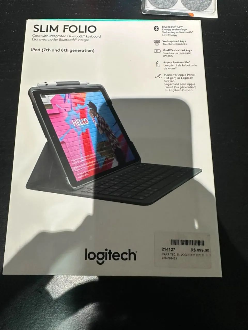Capa tec sl logitech Ipad SLIM FOLIO