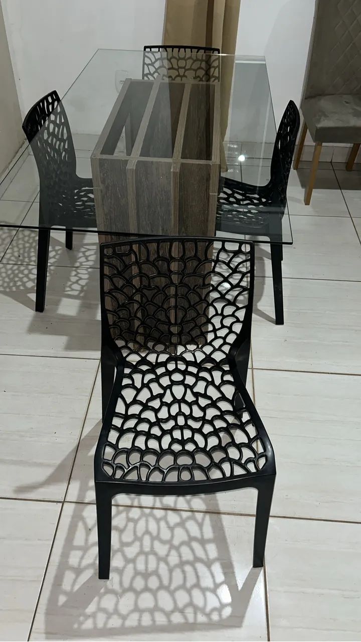 Mesa Tampa de Vidro 6 Lugares  - Foto 3
