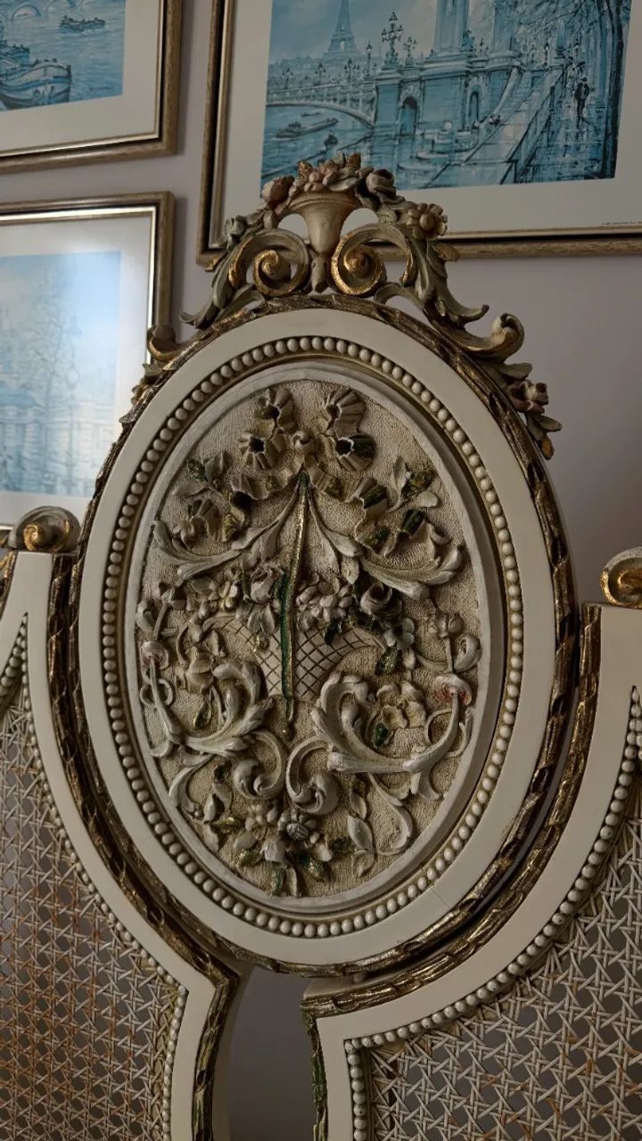 Conjunto de quarto em estilo Luís XV/Neoclássico - Foto 5