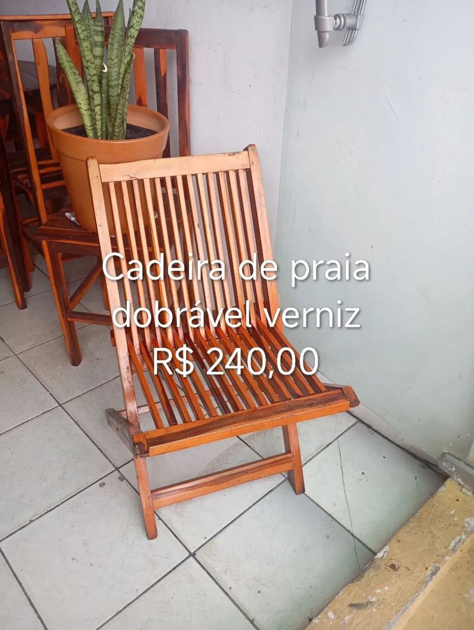 Namoradeira e cadeira de praia 