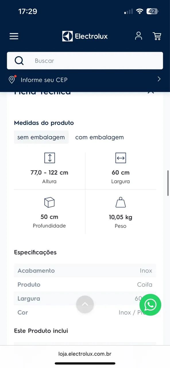 Coifa Eletrolux (Nunca usou) - Foto 2