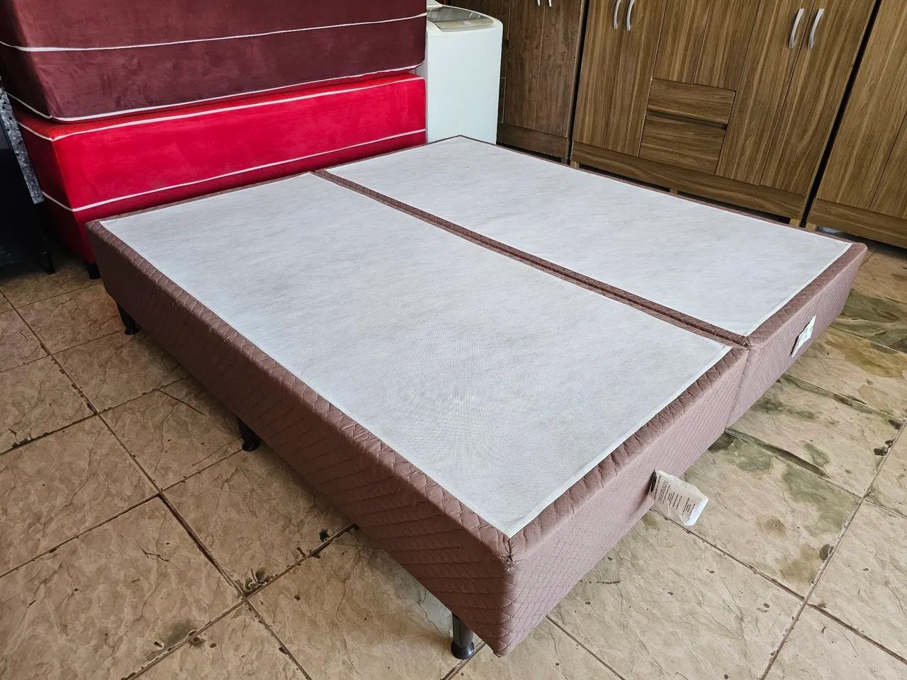 Cama box super king molas ensacada usada  - Foto 3