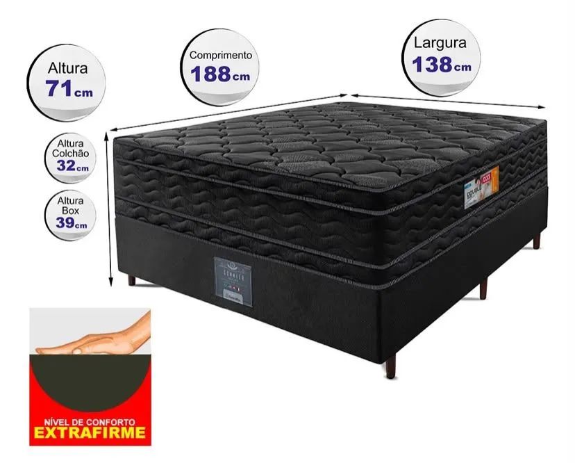 Cama com colchão terapêutico Magnético com infra vermelho longo - Foto 2