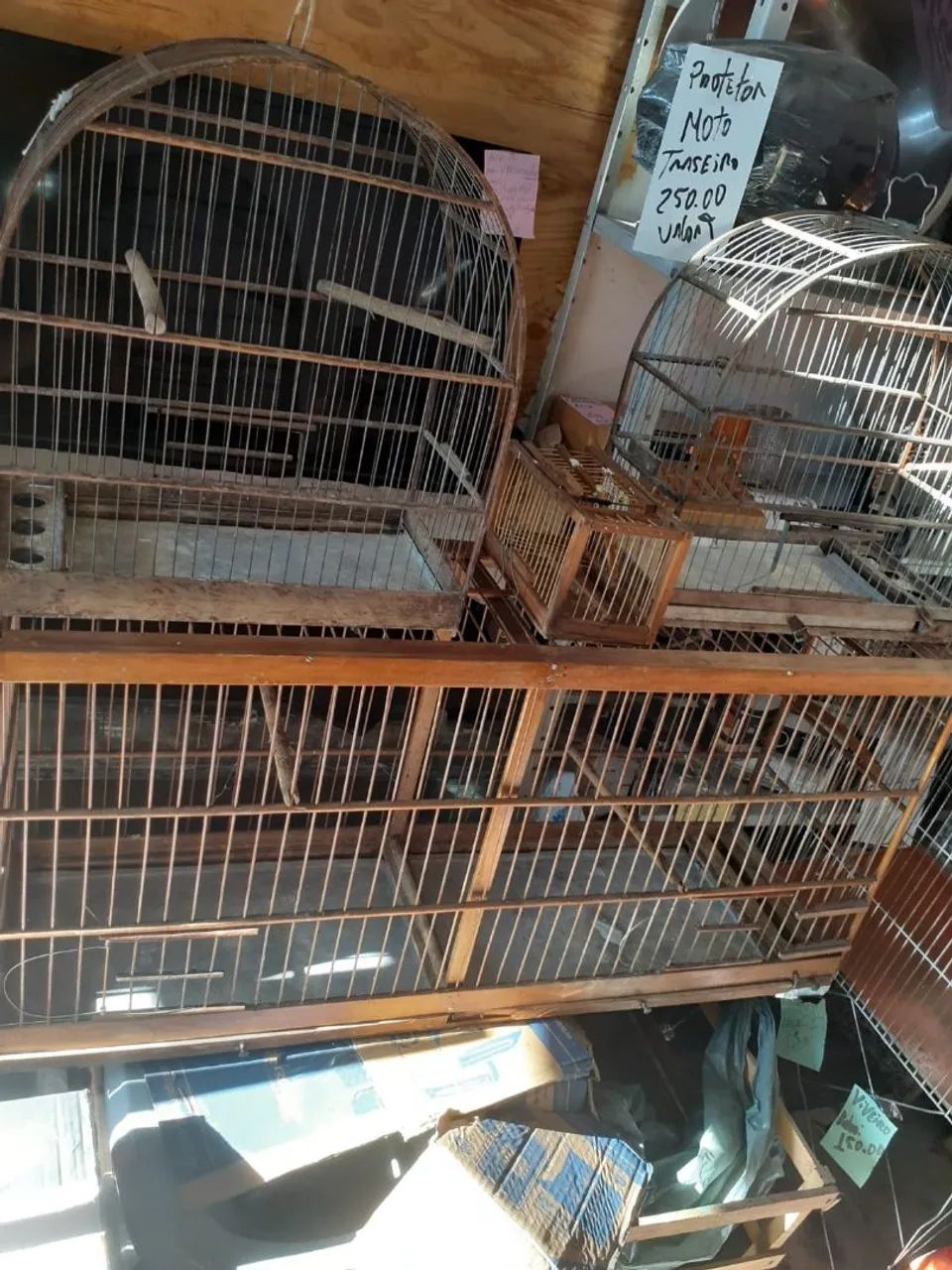 Gaiolas e 1 alçapão,tudo por 150,00 hoje  - Foto 4