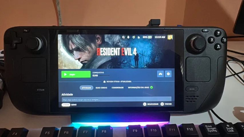 Steam Deck 1TB + Dock Original + MicroSD 256GB - Completo - Aceito