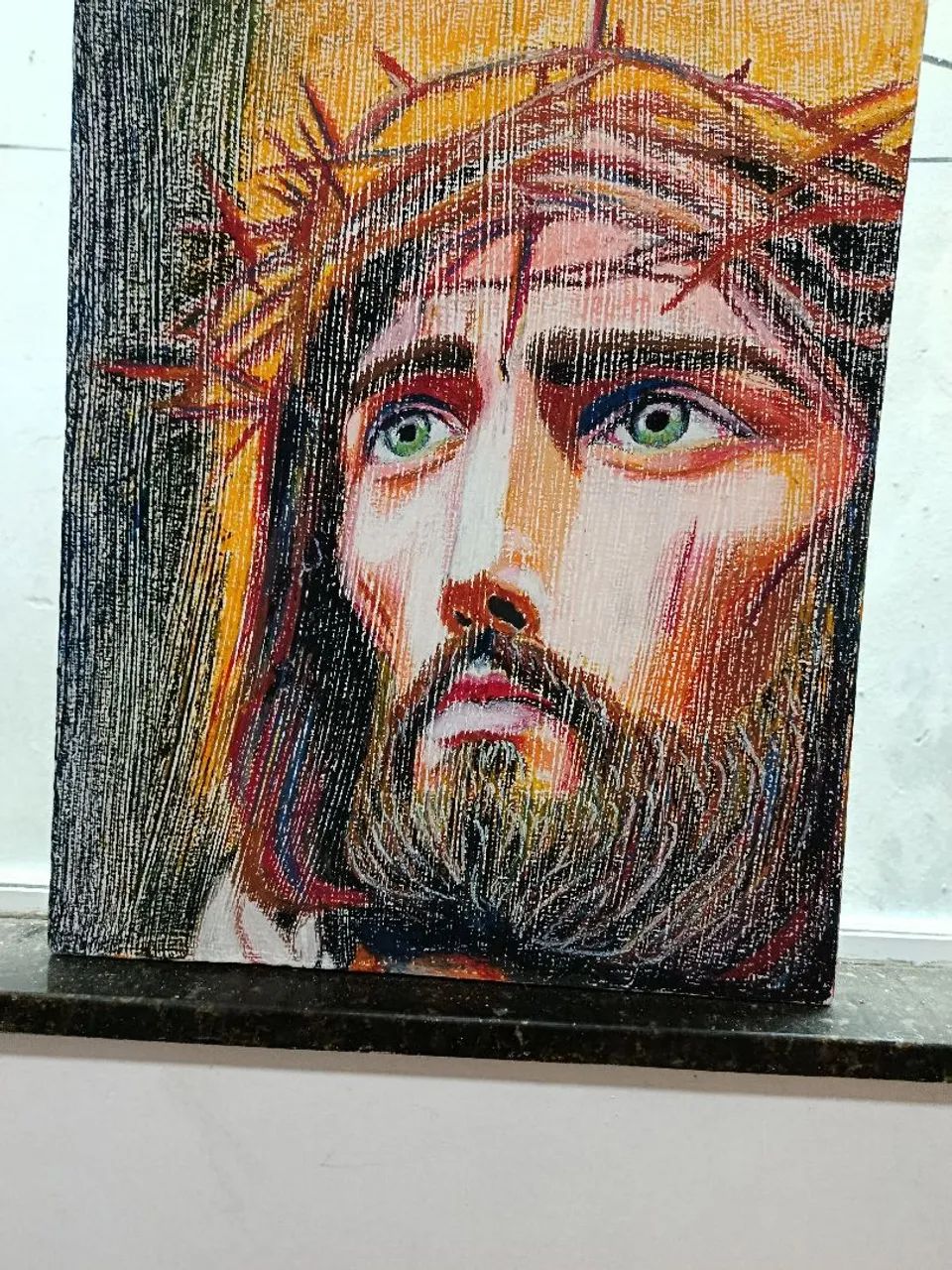 Pintura em tela " jesus " - Foto 4