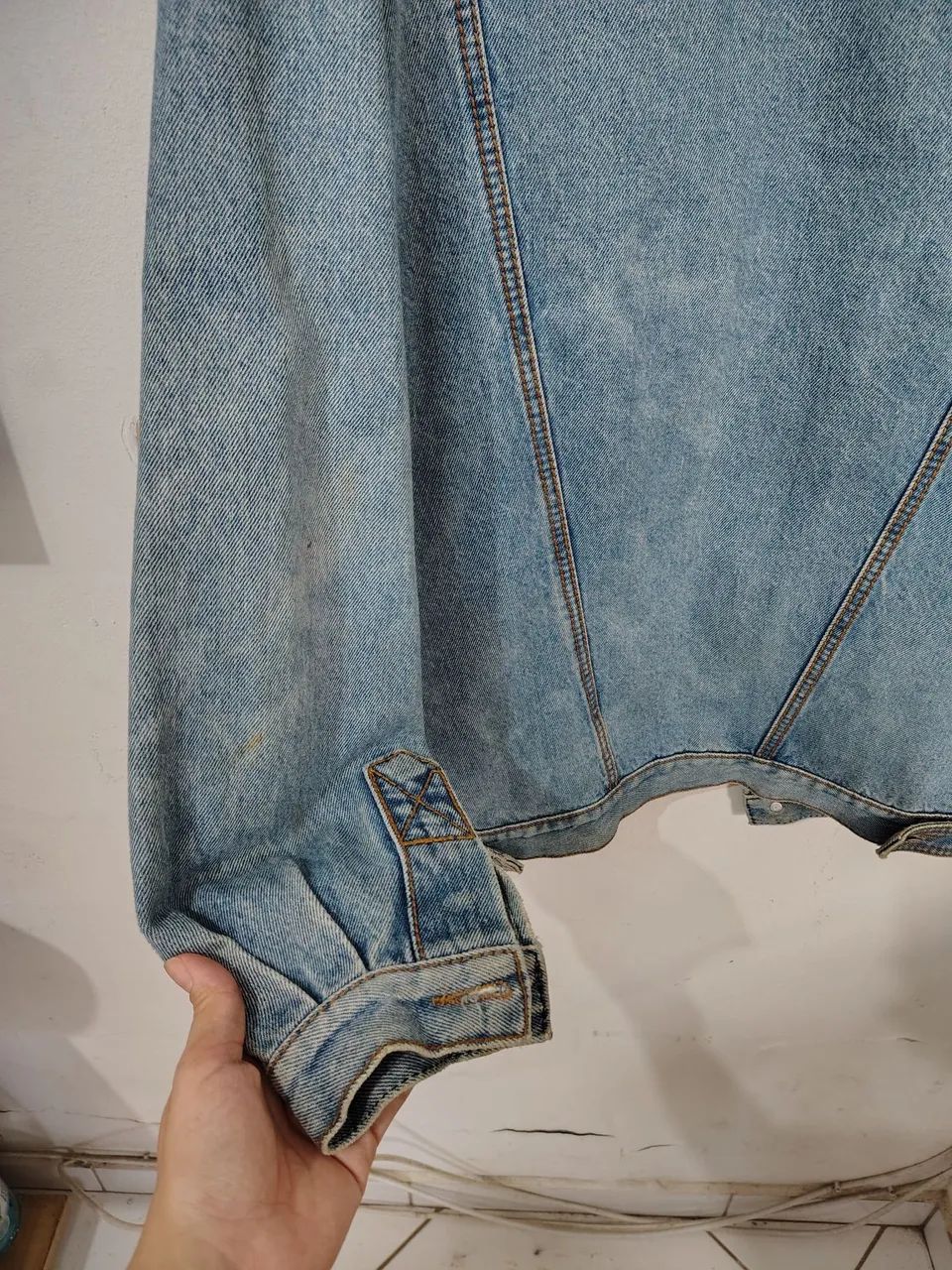 Jaqueta jeans masculina vintage - Foto 3