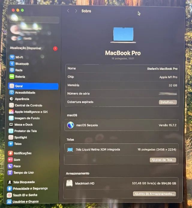 MacBook Pro 16 M1 Pro | 32GB RAM | 1TB SSD | Impecável - Foto 2