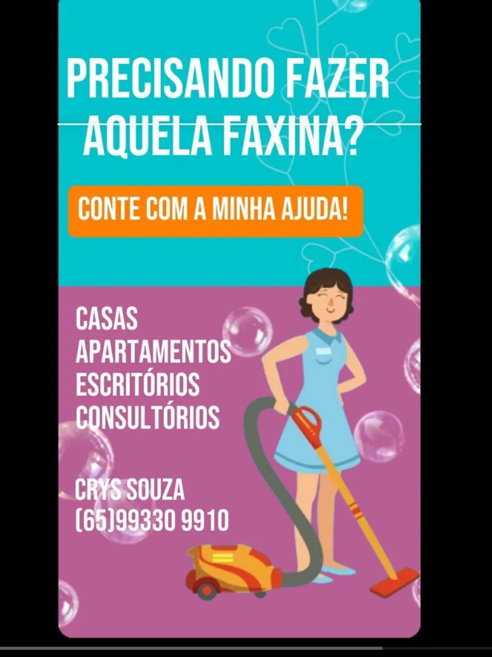 Faço faxina 