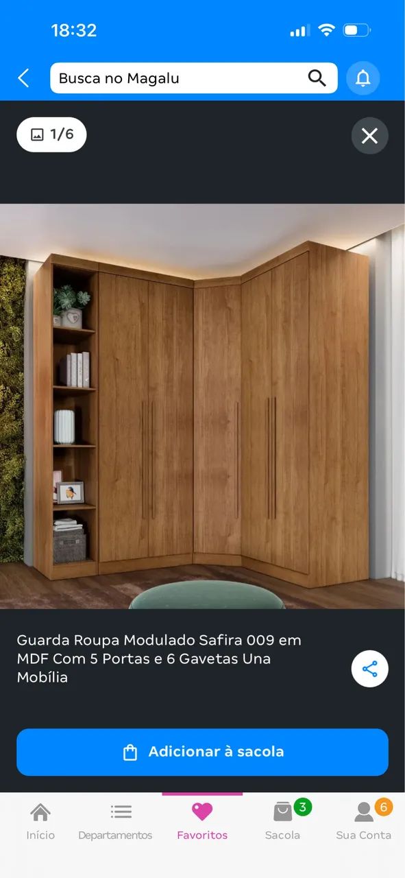Guarda Roupa Modulado SEMINOVO