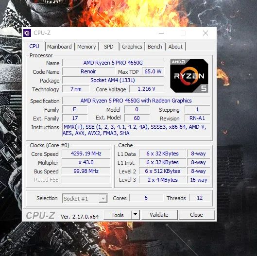 Ryzen 5 pro 4650g467380590682449920