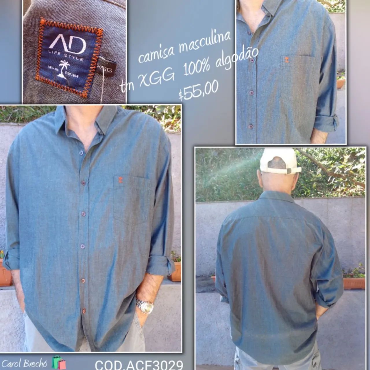 Camisa masculina 
