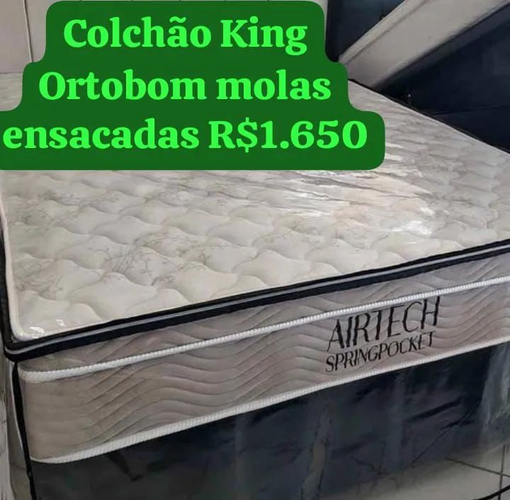 Colchão king Ortobom molas ensacadas 