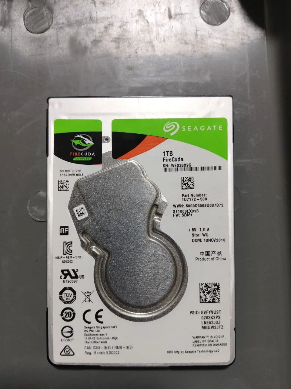 HD Seagate firecuda 1TB  2.5
