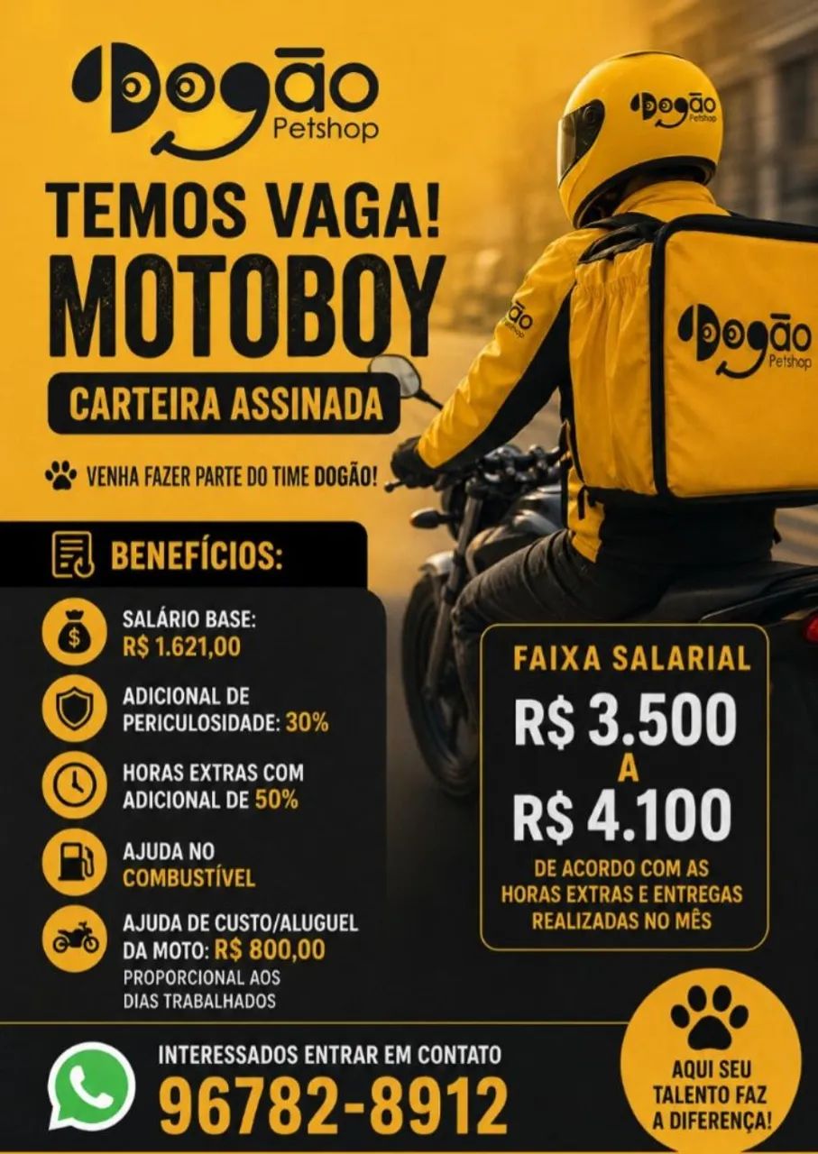Motoboy Catete ou Grajau