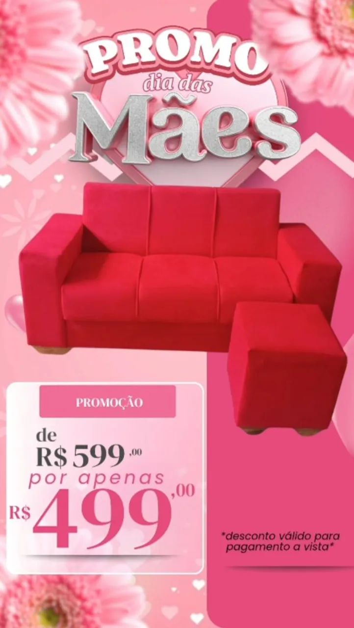Que peça Maravilhosa para sua sala ? Sofá + Puff
