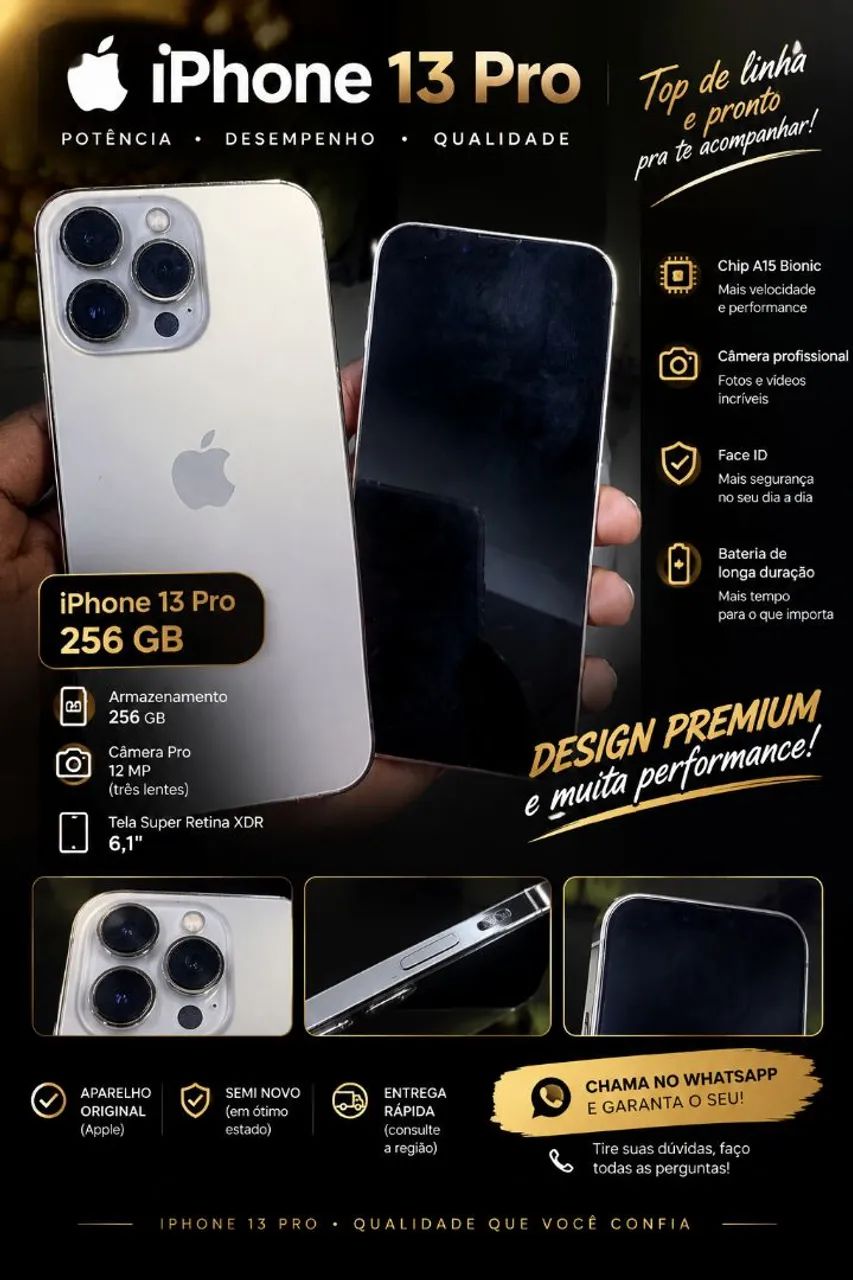 iPhone 13 pro - Celulares e Smartphones - Cosme de Farias