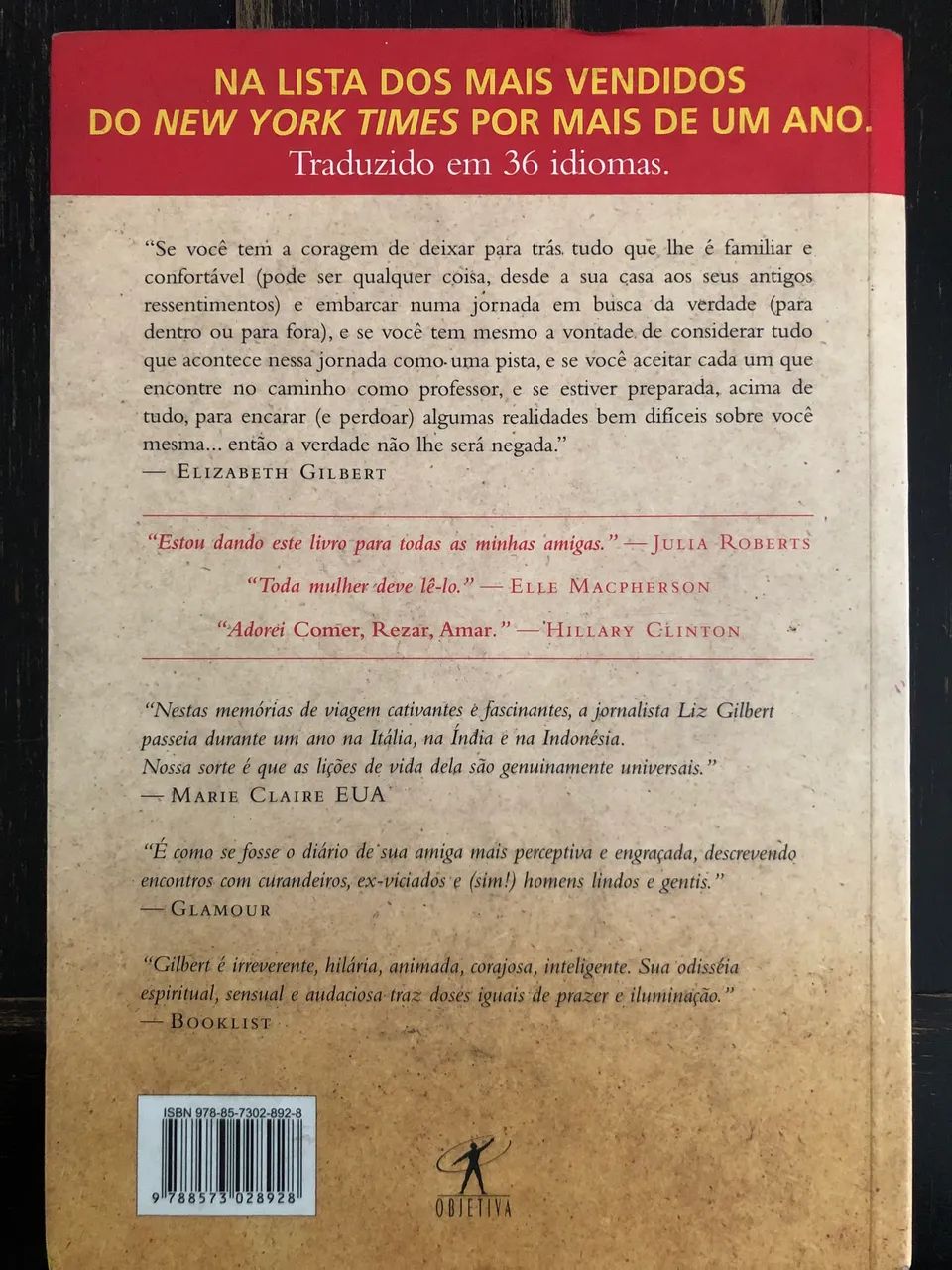 Livro Comer Rezar Amar  - Foto 2
