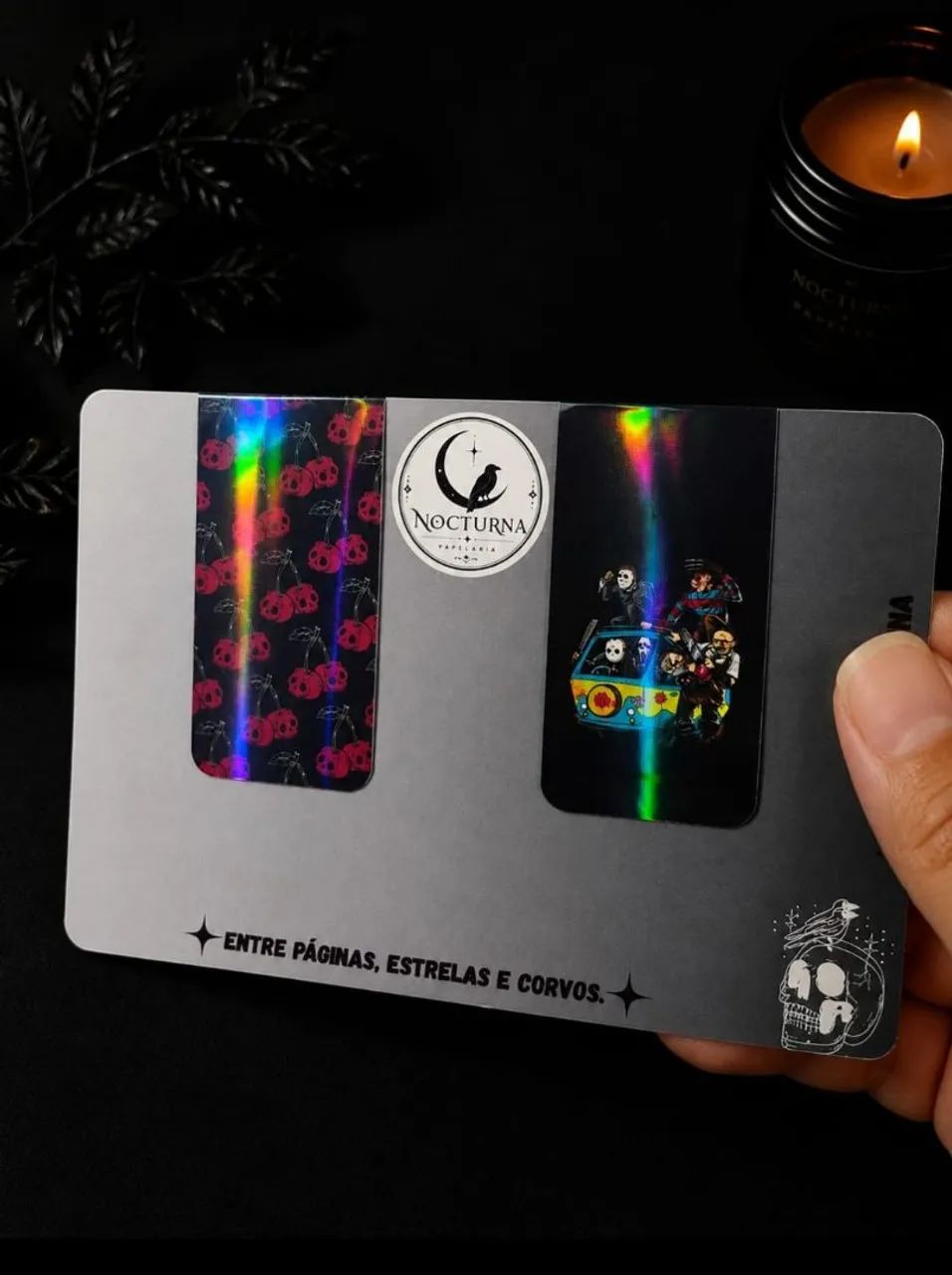 Marca páginas magnéticos holográficos Dark