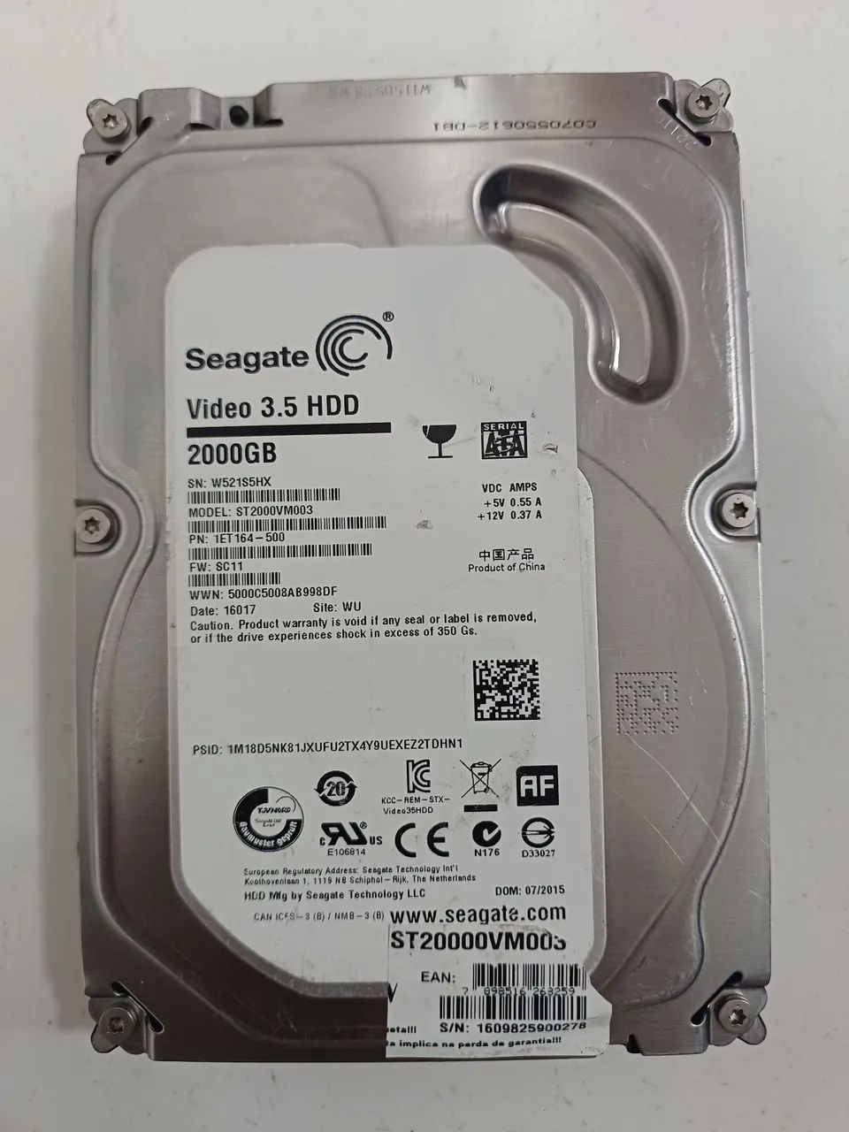 Hd seagate 2tb vídeo 3.5 HDD dvr cftv nvr cpu - Foto 4