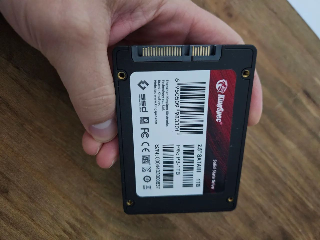 HD SSD PC/Notebook KingSpec 1TB 2,5" Sata III - Funcionando perfeitamente  - Foto 3