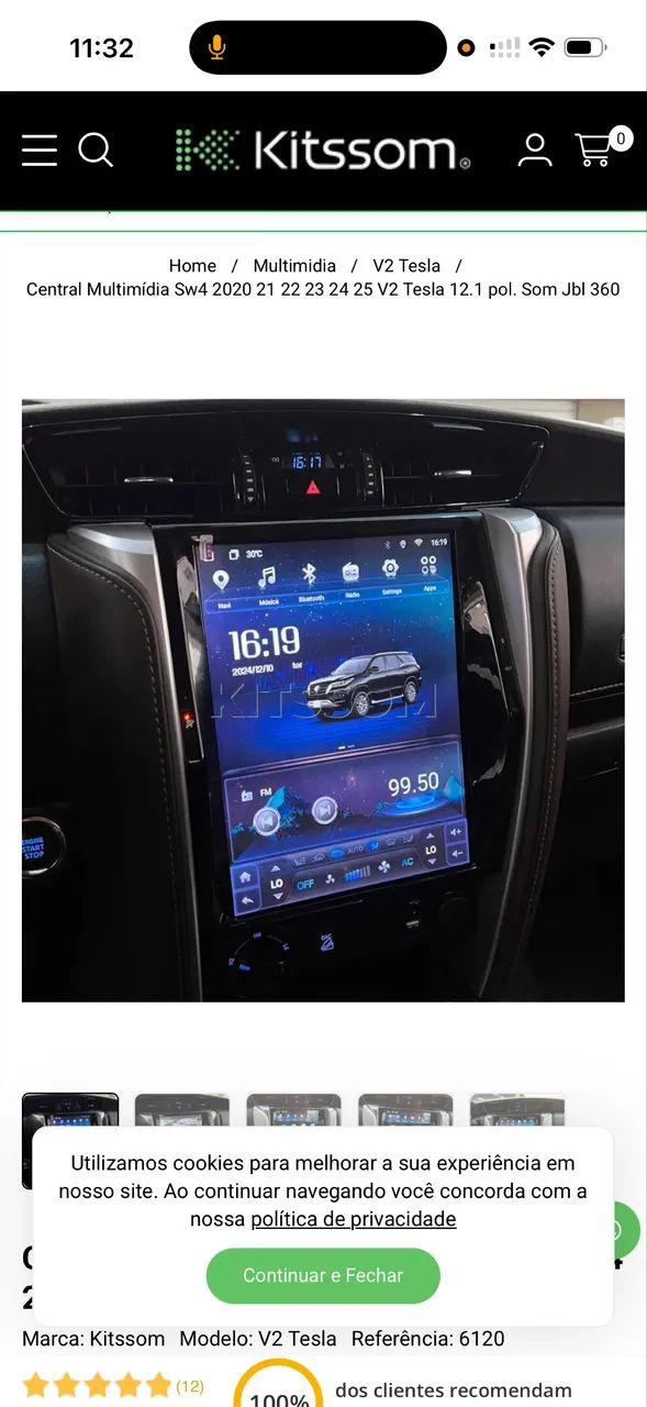 Multimídia tesla sw4