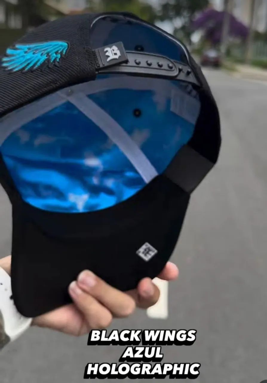 Boné BLCK wings holografic Azul - Foto 5