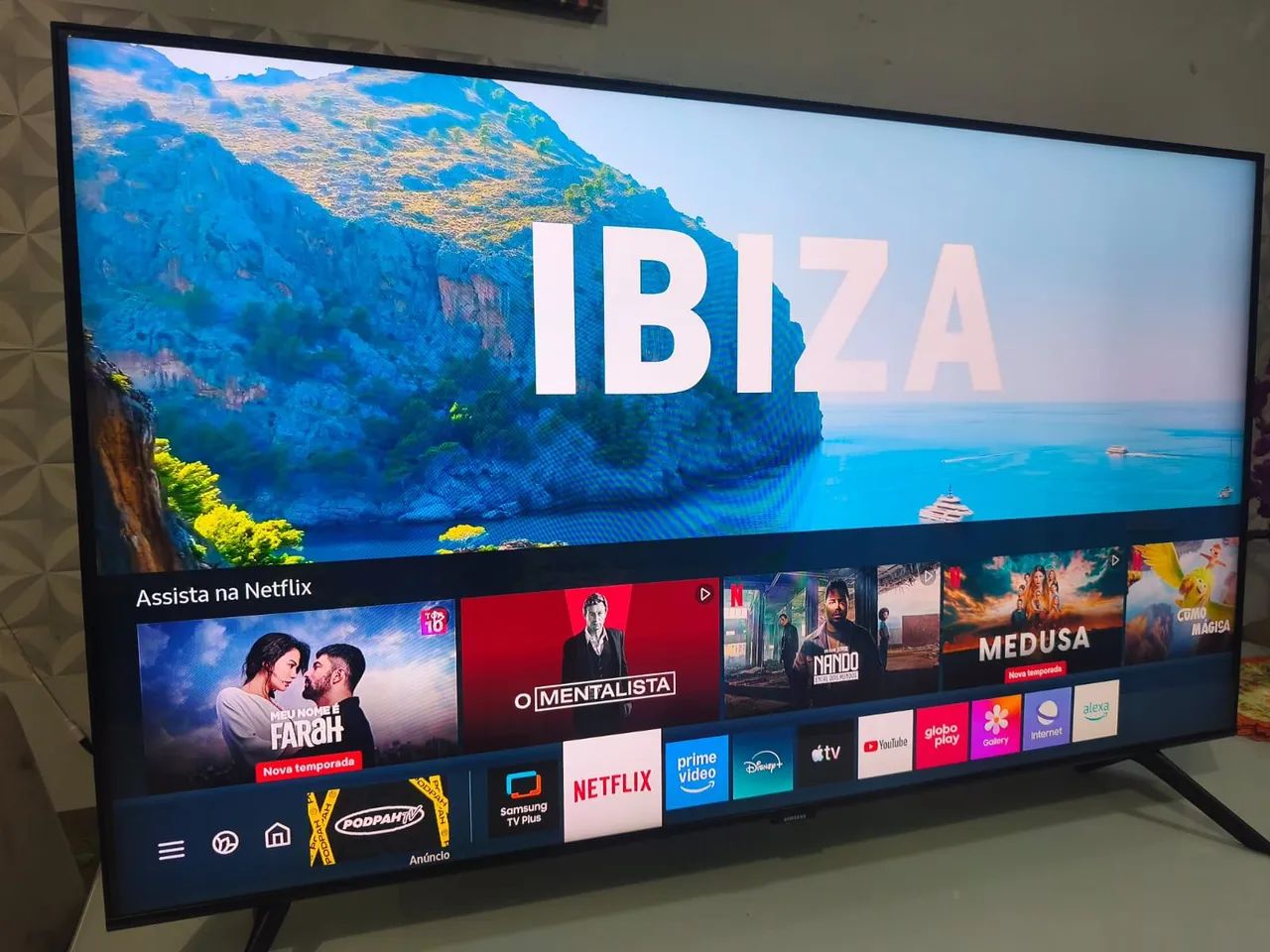 QLED SMART 50P SAMSUNG CRYSTAL NOVA NO PLÁSTICO!!