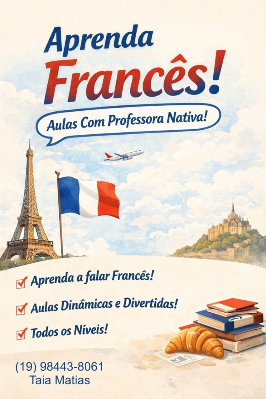 Aula de francês online com professora Nativa
