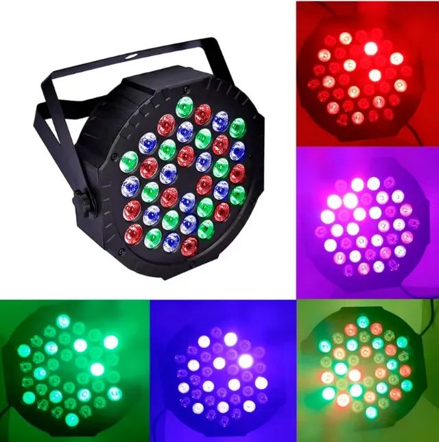 Refletor Strobo Iluminação RGB Jogo de Luzes