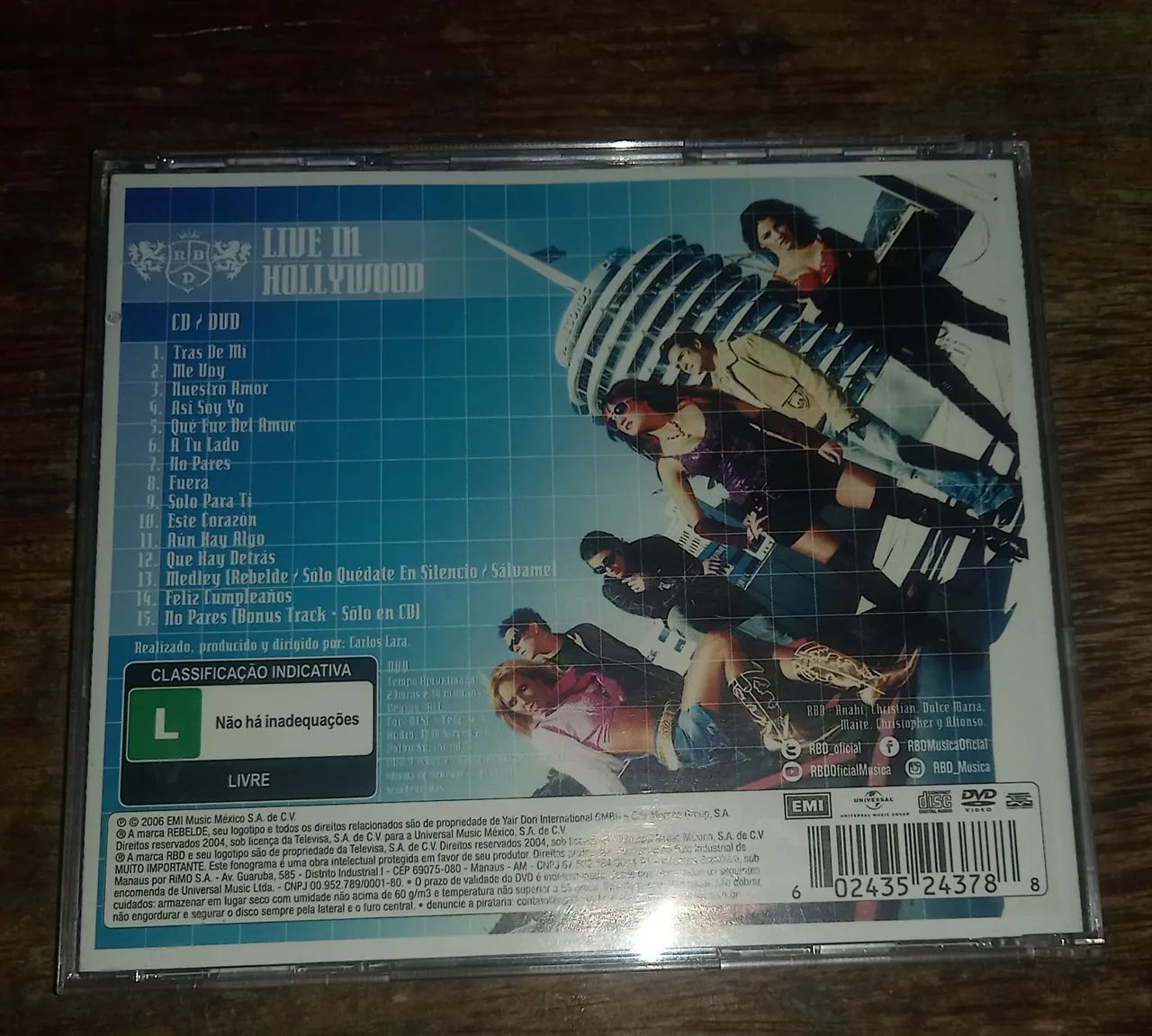 CD+DVD RBD Live in Hollywood  - Foto 2