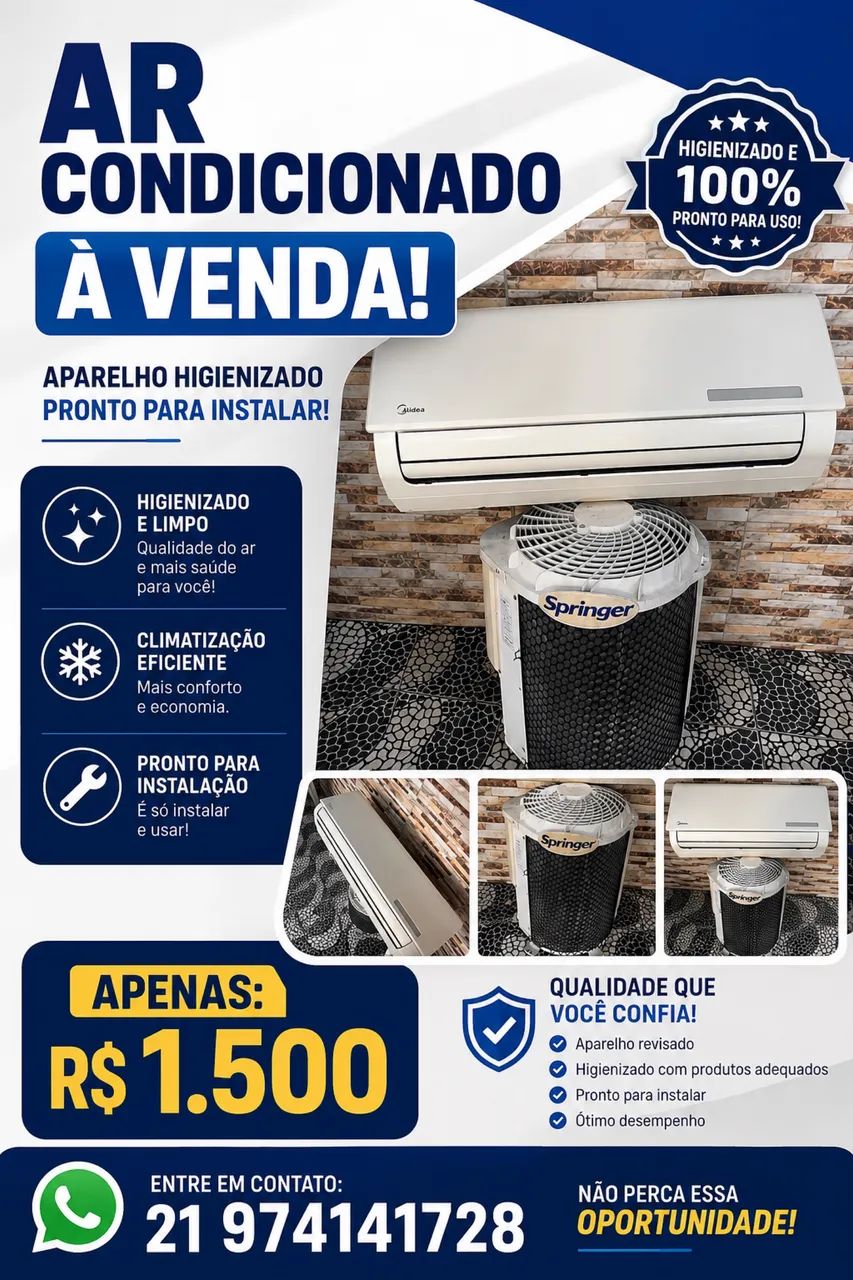 Ar condicionado 18.000BTUS