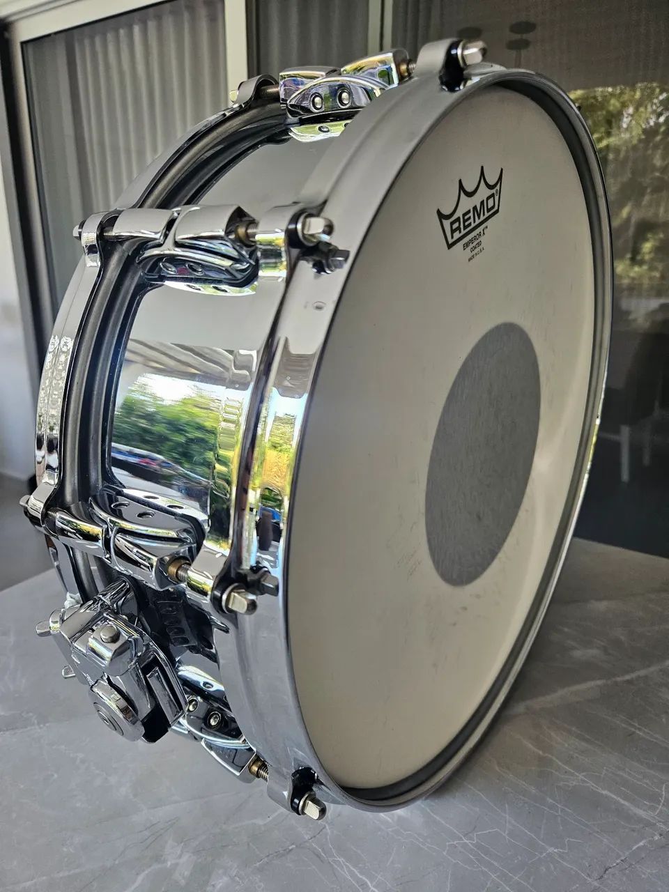Caixa Pearl Reference Series Steel 14x5 - Impecável - Foto 2