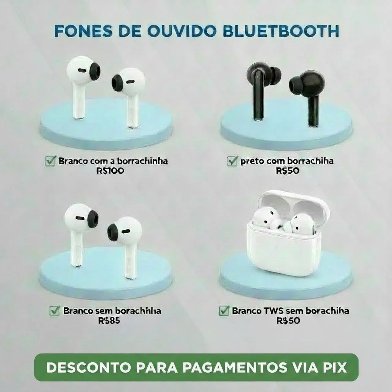 FONES DE OUVIDO BLUETOOTH