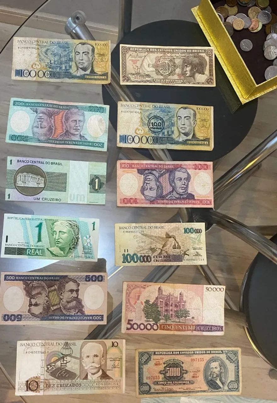 Moedas e notas antigas - Brasil - Foto 2