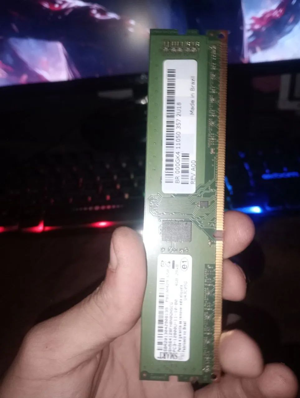Vendo/troco memória ram ddr3 4gb