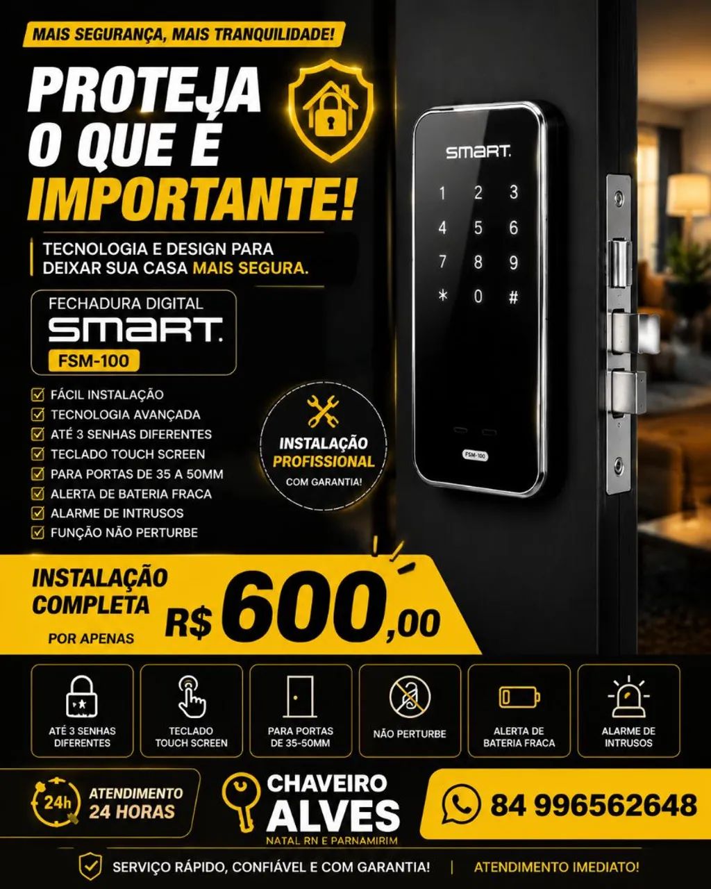 Fechadura e instalação 