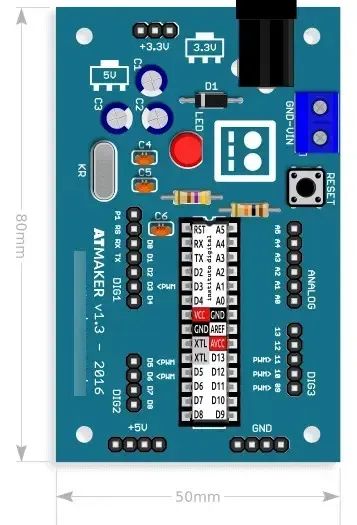 Kit Standalone Atmega328p-pu - Atmaker 1.3 - Foto 2