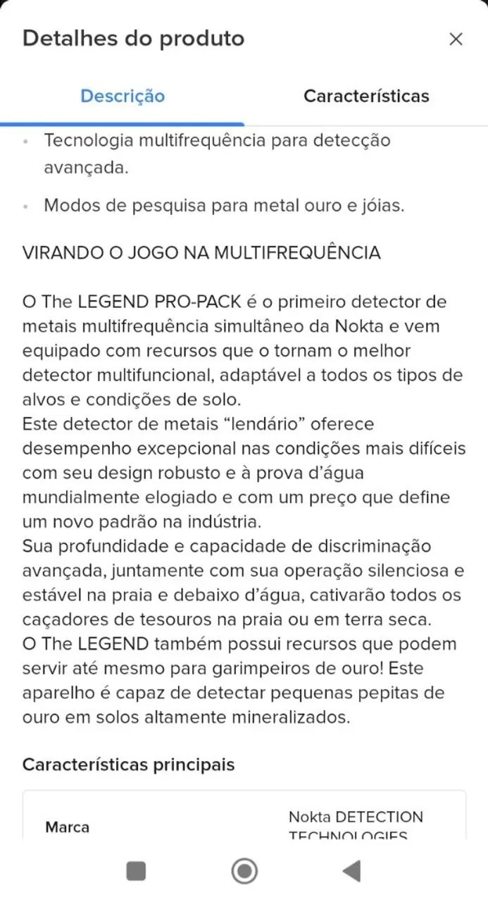 Detector de metais The Legend Pró Pack - Foto 2