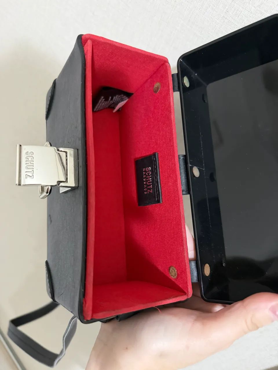 Bolsa Schutz baú em couro  - Foto 3