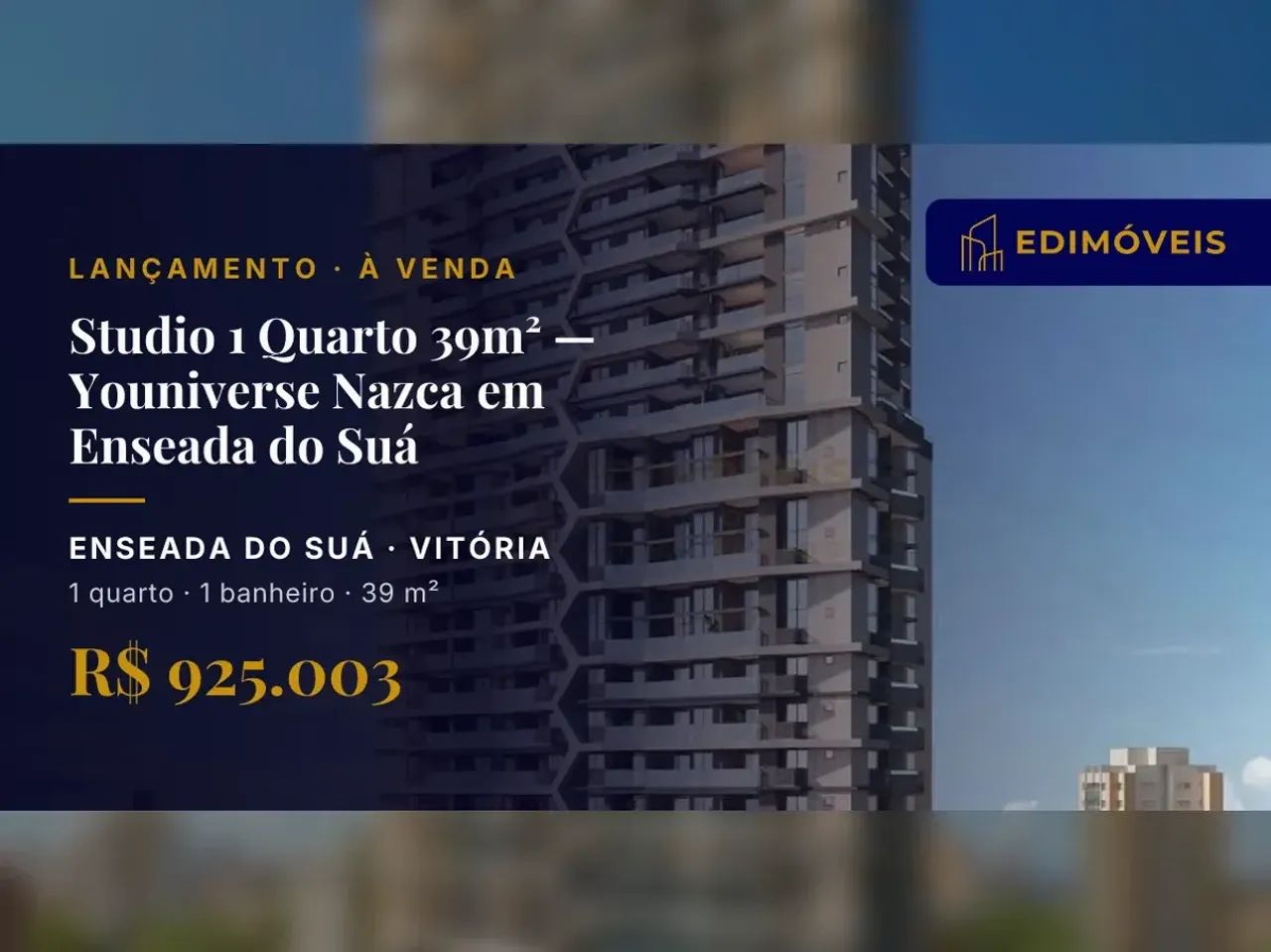 Seu Novo Lar: Studio Sofisticado em Enseada do Suá, Vitória/ES!