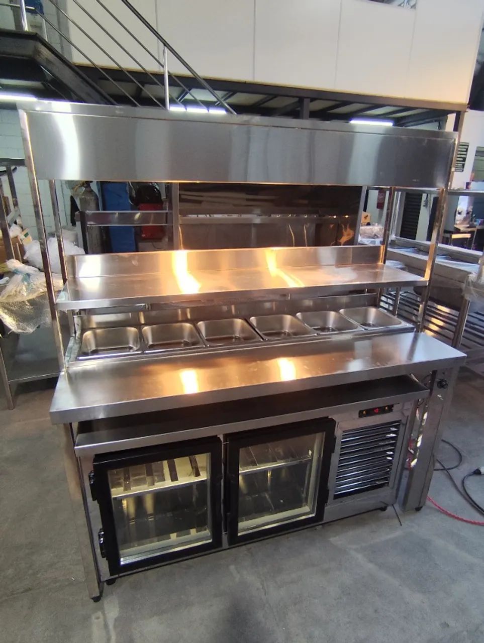 Condimentadora inox refrigerada gastronômica SS
